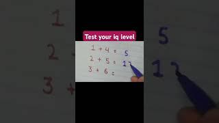 IQ test short 90%people fail #shorts #maths #trick #