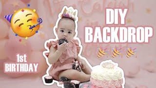 DIY Pre-Birthday Shoot Backdrop at HOME | Vannessa De Quiroz