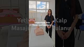 Yetişkinlerde kalp masajı ilk yardım uygulaması nasıl yapılır ? #ilkyardım #kalpmasajı #sağlık
