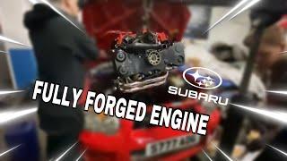 Subaru EJ205 fully forged 2.1 stocker and supporting mods install!