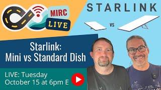 Starlink Mini vs Standard Gen-3 Dish for RV Mobile Internet Use