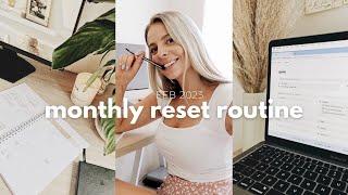 MONTHLY RESET ROUTINE │ feb 2023 setting goals for success & developing an abundance mindset