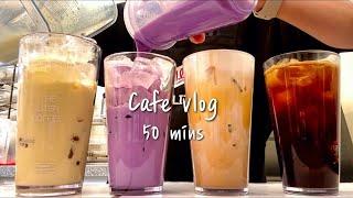 (Eng)A collection of 50 minutes of cafe vlogs that you love the most / cafe vlog / asmr