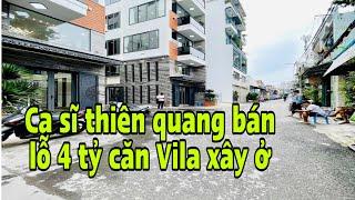 Bán nhà gò vấp , ca sĩ thiên quang cát lỗ 4 tỷ căn Vila xây ở