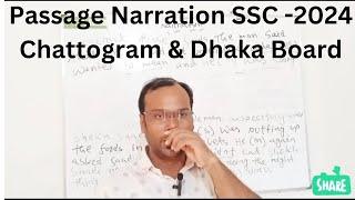 Passage Narration Chattogram & Dhaka Board SSC-2024english hospital24How to Change NarrationHSC!