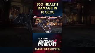 wow 85% health damage in 10 secs by CBM vs AO  #tekkentournament #tekken8community #tekken8