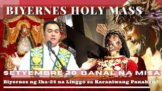 CATHOLIC CHURCH LIVE MASS TODAY || Sep  20  FRIDAY MASS  |  REV FR DOUGLAS BADONG