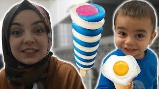 Gives Eggs to His Mother Instead of Ice Cream l Fun Kids Video