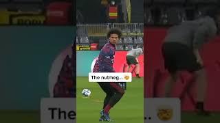 Sane's reaction when he got nutmegged 