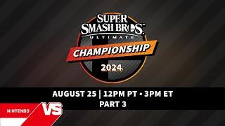 Super Smash Bros. Ultimate Championship 2024 Tournament, Part 3