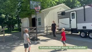 Kids' Hoop Adventure: Unwrapping the Yohood Basketball Hoop for Endless Playtime Thrills!