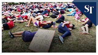 Die-in at Singapore Climate Rally | The Straits Times