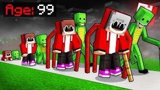Horror Mikey and JJ From Birth To Death In Minecraft (Maizen)