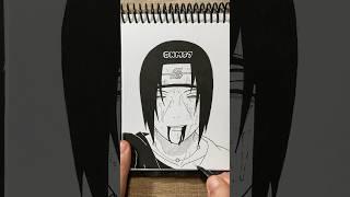 Drawing Itachi Uchiha - Naruto #shorts