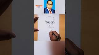 Dr BR Ambedkar Drawing  #shorts #youtubeshorts#ambedkar #art