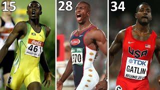 Fastest 200m Time Recorded at every age [15-35]