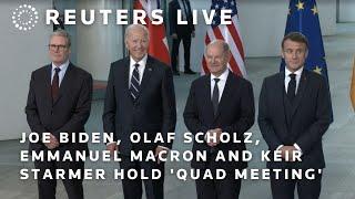 LIVE: US President Joe Biden, German Chancellor Olaf Scholz, French President Emmanuel Macron and…