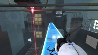 Portal 2 - Custom map -  Self Reflection, made by Srs bsnss - Unintended solution