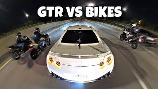 FASTEST GTR ON YOUTUBE VS BIKES