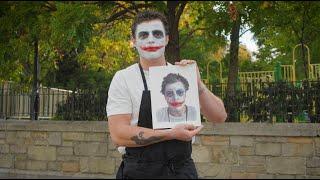 I painted and interviewed the Joker for Halloween!