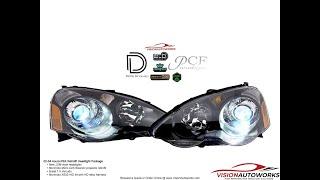 02-04 Acura RSX Retrofit Headlights - Morimoto Micro D2S, Bullet 1.0 - VisionAutoworks
