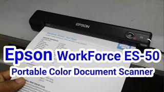 Epson Workforce ES 50 | How to Install Epson WorkForce ES-50 Portable Color Document Scanner