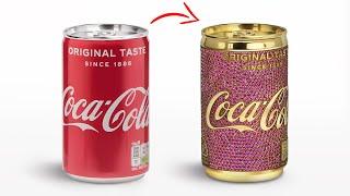 I Put 2000 rubies on Gold Can of Coca Cola | Jewelry Making