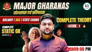 Gharanas Static GK | Founders and Famous Persons  BEST Static GK by Jeet Rana Sir for SSC CGL 2025