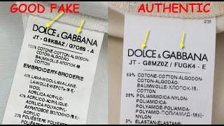 How to spot fake Dolce Gabbana T shirt. Real vs Fake D&G tee shirt