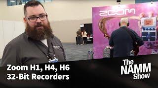 NAMM 2024: Zoom H1, H4, H6 32-Bit Recorders