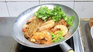 กุ้งอบวุ้นเส้น สูตรภัตตาคาร ฉบับจีนเเท้ๆ พร้อมเสริฟ์