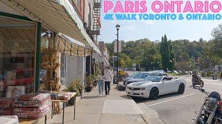 Downtown Paris Ontario (October 2021): 4K Slow Walk Toronto & Ontario, Canada