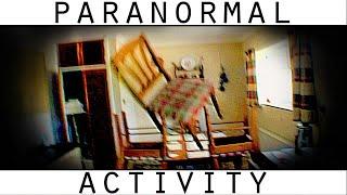 Poltergeist Activity Caught on Tape. Paranormal Entity Caught Stacking Chairs.