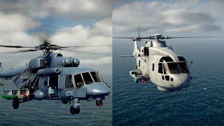 Modern Warships: Merlin HM2 Vs MI-171SH Helicopter | Comparison Full Review