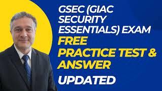 GSEC GIAC Security Essentials Exam Free Practice Questions