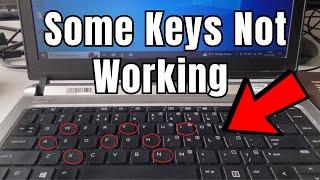 How to Fix Some Keys Not Working on Laptop Keyboard | Keyboard Not Working