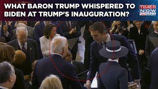 Trump Oath: Baron's Viral Gesture For Biden Has Internet Talking? What Did US President's Son Say?