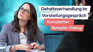 Die Gehaltsverhandlung im Jobinterview (BEISPIEL-DIALOG) in voller Länge 