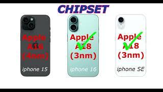 IPHONE 15 Vs IPHONE 16 Vs IPHONE SE 4