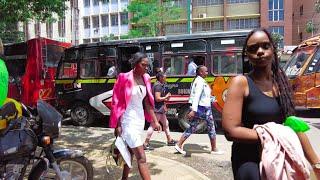 Uncensored and Busy Street Scenes in Nairobi City Kenya