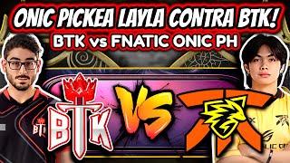 FNATIC ONIC PH GOES CRAZY AND PICKS LAYLA! BTK vs FNATIC ONIC PH - M6 ROUND 3 | MOBILE LEGENDS