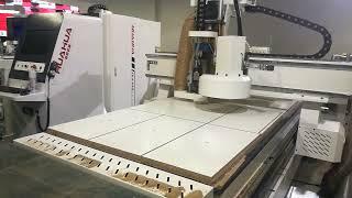 HUAHUA cnc router model 812 with auto label auto loading and unloading woodworking machinery