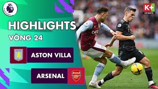 ASTON VILLA - ARSENAL | SAKA - ZINCHENKO VẼ SIÊU PHẨM, JORGINHO ĐẦY ĐẲNG CẤP | NGOẠI HẠNG ANH 22/23