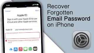 How to Recover Forgotten Email Password on iPhone! [iOS 16]