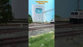 Silver Play Button For My Indian Railways Miniature Model Train #shorts #indianrailways #trainvideo