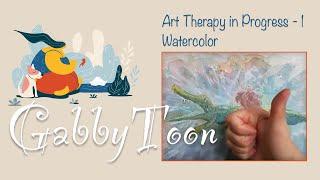 Acrylic painting whimsical stories. Watercolor. Art Therapy in Progress-1.