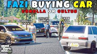 FAZI BUYING CAR | COROLLA OR CULTUS | GTA 5 | Real Life Mods #188 | URDU |