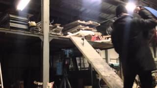 Cousins Drop Large Construction Equipment