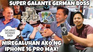 EXPENSIVE GIFT!  iPHONE 16 PRO MAX ANG BINIGAY NA MAMAHALING REGALO NILA GERMAN DAD! | Oliver Cagas