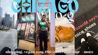 day 1 in Chicago | vegan food finds, Nike haul + CitizenM room tour